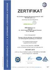 Zertifikat ISO 9001 - DEU - 2021