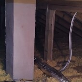 Vedení rozvodů podkrovím domu